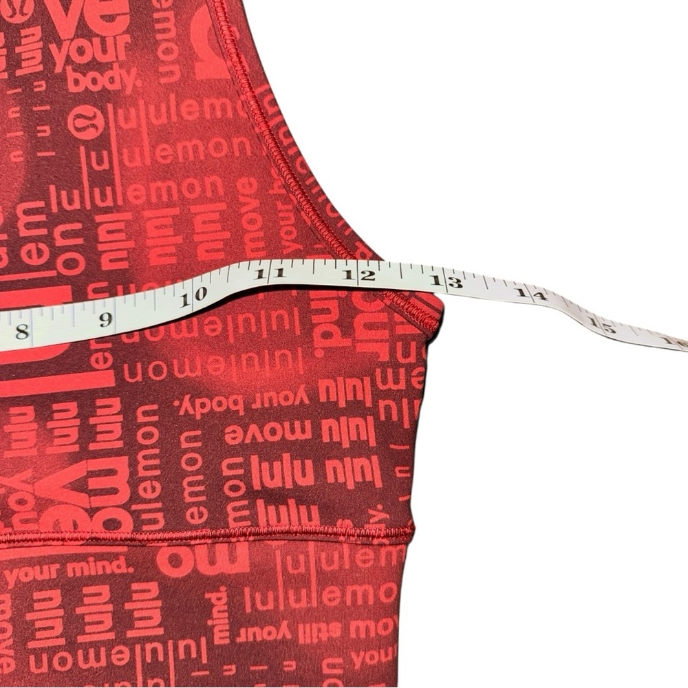 Lululemon Power Pivot Everlux Tank Ombre Red Multi Size 4 Reversible - Picture 6 of 9